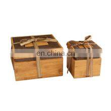Luxury Custom Different Size High Quality Bamboo Packaging Boxes for Gift thumbnail-3
