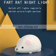 Mouse Silicone Night Light USB Charging Stepless Dimming Sleeping Light Kids Baby Led Night Light thumbnail-2