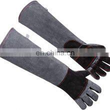 OEM Style Premium Industrial Leather Hand Deer Skin Mechanic Work Welding Gloves Cut Resistant Hand Protection Safety Gloves thumbnail-1