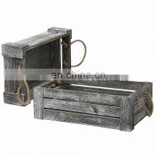 Printing Handling Wood Material Natural Wooden Crate thumbnail-3