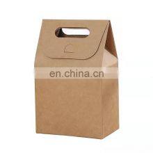 Kraft Paper Bag Customized for Bakery Food Cakes Packaging Paper Bag Logo Printing Candy Container