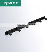 Factory manufacture various modern black durable wall decor hanging clothes towel  hook
