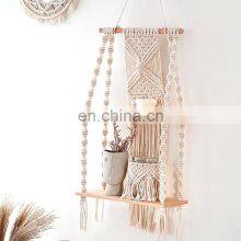 Hot Sale Macrame Shelves For Bedroom & Plant Boho Home Decor thumbnail-1