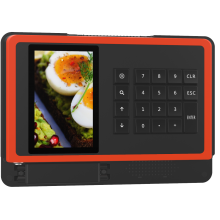 Двойной экран + механическая клавиатура. Поддержка QR-кода и RFID