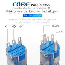 Ip67 Dot Led Red Green Blue Plastic Cover 220v 1no1nc 16mm Push Button Switch Momentary thumbnail-4