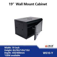 OEM Manufacturer WS10-Y 6U Network Wall Mount Cabinet 19inch Wall Mount Rack for Network Equipment Competitive Item thumbnail-2