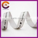 2015 White Custom Made Cheap Thread Emboss Printed Paw Print Ribbon thumbnail-1
