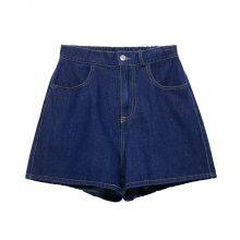 European and American Style Slim Fit Denim Vest+high Waisted Shorts Set thumbnail-4