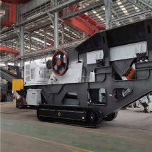 Tracked Mobile Crushing Plant, Limestone and Pebble Crusher, Construction Waste and Stone Mobile Truck thumbnail-5