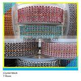 Hotfix Aluminum Rhinestone Mesh 7 Rows Shiny Crystal Rhinestone Mesh thumbnail-2