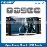 7 inch TFT LCD Monitor, TV Wall, Open Frame LCD Monitor
