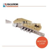 High Security 4 Round Steel Bolt Latch Double Mortise Lock