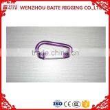 Color ALUMINUM CARBINER AND D TYPE SNAP HOOK WITH PIN 6MM ,8MM thumbnail-1