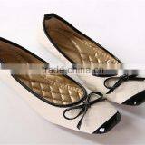 Brand New Flat Ladies Shoes Ladies Rubber Soles Flat Shoes With High Quality XT-DA0905 thumbnail-5