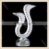Modern K9 Crystal Wall Lamp Sconce Bedroom Stairs Aisle Chandelier Wall Light Fixture Swan Shape for Home Decor Luminaire thumbnail-2