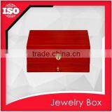High-end Wooden Jewelry Cosmetic Box With Mirror