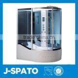 Luxury Living Room Furniture Hangzhou Italian Whirlpool Aluminum Frame Glass Sliding Door Round Home Steam Room thumbnail-1