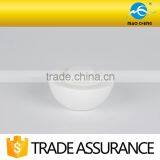 Round White Plain Ceramic Sugar Pot thumbnail-2