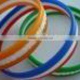 Fashion 3 Layer Color Silicone Rubber Wristband thumbnail-4