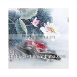 Hot 3D Picture of Natural Scenery Fish and Lotus