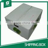 WHITE CORRUGATED SHIPPING BOX FOR MOVING FRESH VEGETABLES thumbnail-3