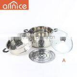 Normal Design 2/3layers 2015 Hot Selling Stainless Steel Cookware Couscous Steamer Pot thumbnail-5