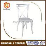Gold Supplier Wedding Decorations Birch Cross Back Dining Chair thumbnail-2