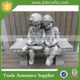 Boy And Girl Outdoor Decoration Resin Garden Statues