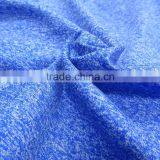Velvet Fabric Deep Brilliant Blue Mix White Nylon Terylene Co-mingled Yarn Polyester Interlock Fabric thumbnail-2