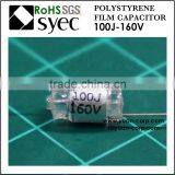 100pF 160VDC Axial PSA 100J 160VDC Polystyrene Film Capacitor