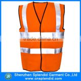 fashion orange mens 3m reflective hi vis work vest