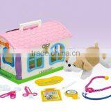 Hualian Pretend Play Vet,Educational Toys,Pet House With Plush Dog & Accessories thumbnail-1