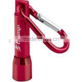 Aluminum LED Promotional Flashlights w/ Carabiner