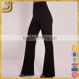 Custom Hot Sexy Slimming Women Stretch Pants, New Arrival Women Black Flared Trousers thumbnail-4