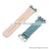 Green Watch Band Genuine Leather Strap Wrist Band Replacement for Apple IWatch 38 42mm thumbnail-2
