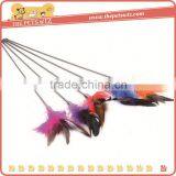 Turkey Feather Cat Teaser ,p0w7c Cat Toy Feather on Stick for Sale
