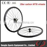 Carbon Fiber Mountain Bike Wheels Dengfu 29er Carbon MTB Wheelset in UD Matte Finish thumbnail-1