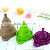 Beautiful And Portable/Mini Kitchen Collapsible/Folding/Foldable Silicone Funnel thumbnail-1