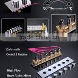 Bathroom Accessories 5 Function Brass Chrome Thermostatic Valve High Flow Water Faucet thumbnail-1