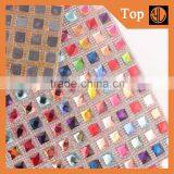 Hot Fix Rhinestone Trim Rhinestone Sticker Mesh for Shoes