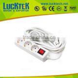 3ways Germany Power Extension Sockets Outlets With Surge Protection thumbnail-1