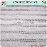 Black and White Paper Clips Pattern Embroidery Fabric Design With Handwork