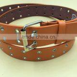 Factory Hot Sales Metal Belt With Nickel Eyelets and Rivets for Woman thumbnail-2