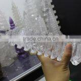 Hand Carved Natural Rock Clear Crystal Tower thumbnail-1