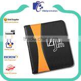 Business Folders, Leather Business Card Folder Padfolio Notebook thumbnail-3