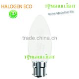 Meps/Erp approval halogen saver C35 candle lamp 18/28/42w