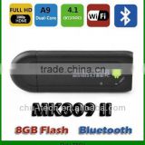 MK809 II Mini Android PC Android TV Box RK3066 Dual Core Bluetooth 1G 8G Android 4.1 TF HDMI