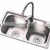 Cheap Price Stainless Steel Double Wash Basin thumbnail-5