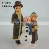 Mini Garden Figure Snowman Christmas Decor thumbnail-1