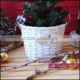 Willow Basket With Metal Handles thumbnail-5